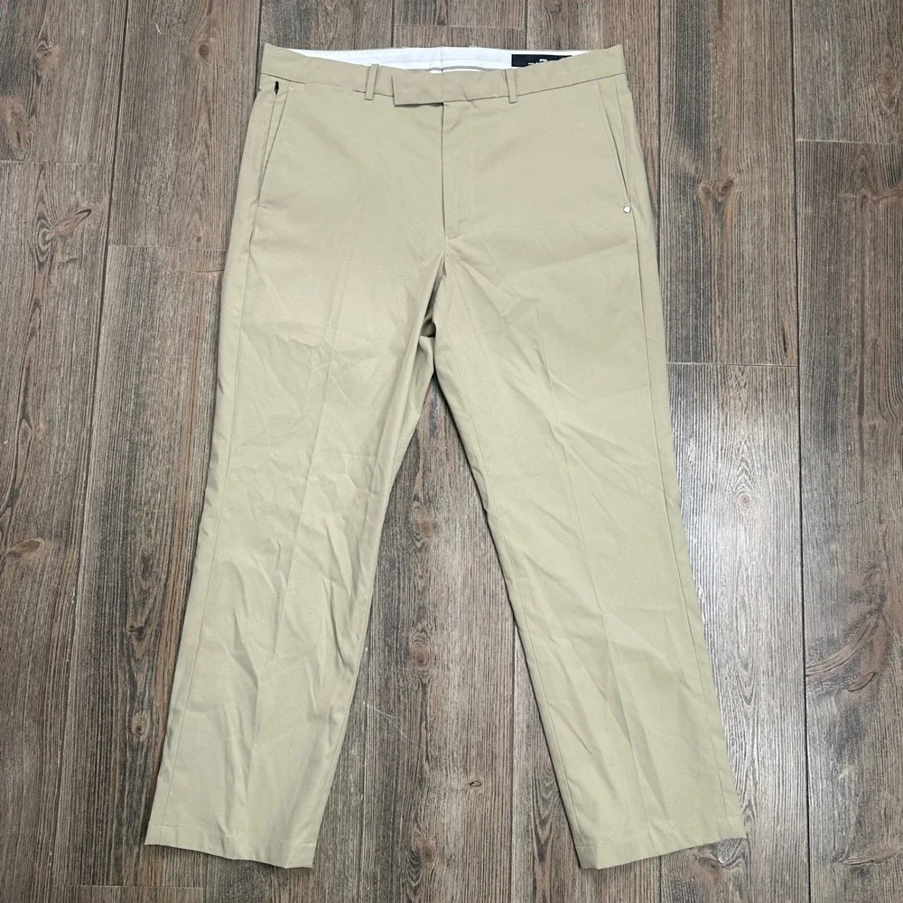 RLX Ralph Lauren Mens Tailored Fit Golf Pants Tan Khaki Performance 35x30
